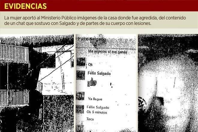 Da víctima pruebas de agresión de Félix Salgado