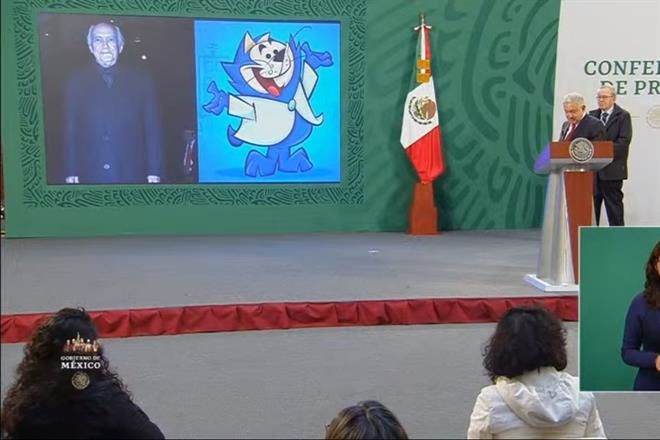 Pasa caricaturas en mañanera y recuerda a ‘El Tata’