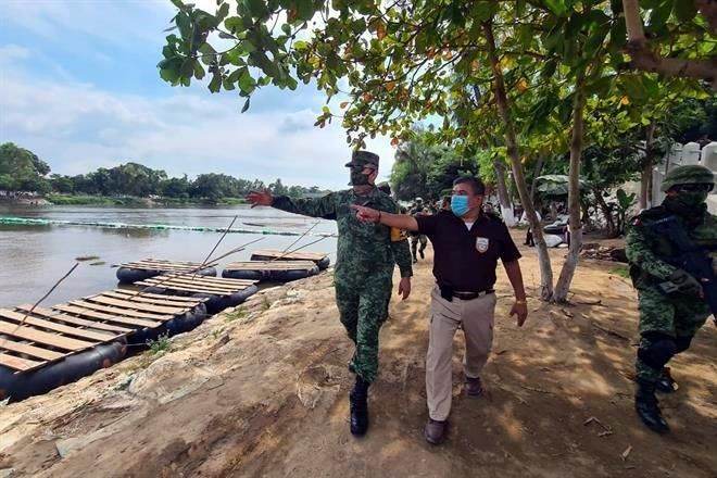 Refuerzan frontera sur ante nueva caravana migrante