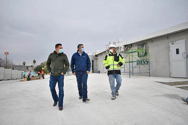 Nuevo Hospital Covid tiene 99% de avance