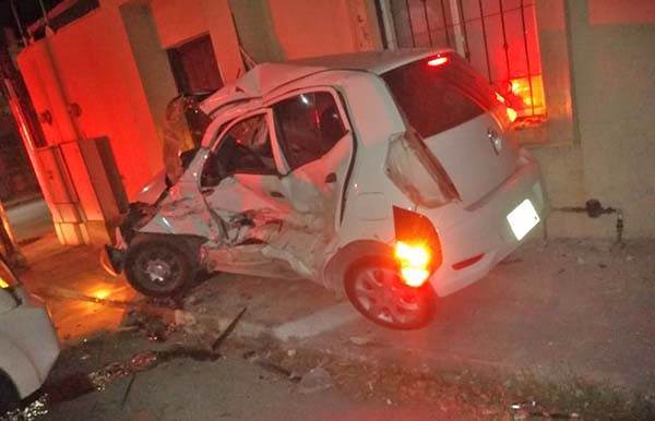Potente colisión en la Acereros