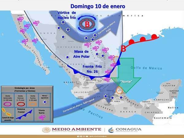 Bajará la temperatura en Región Carbonífera
