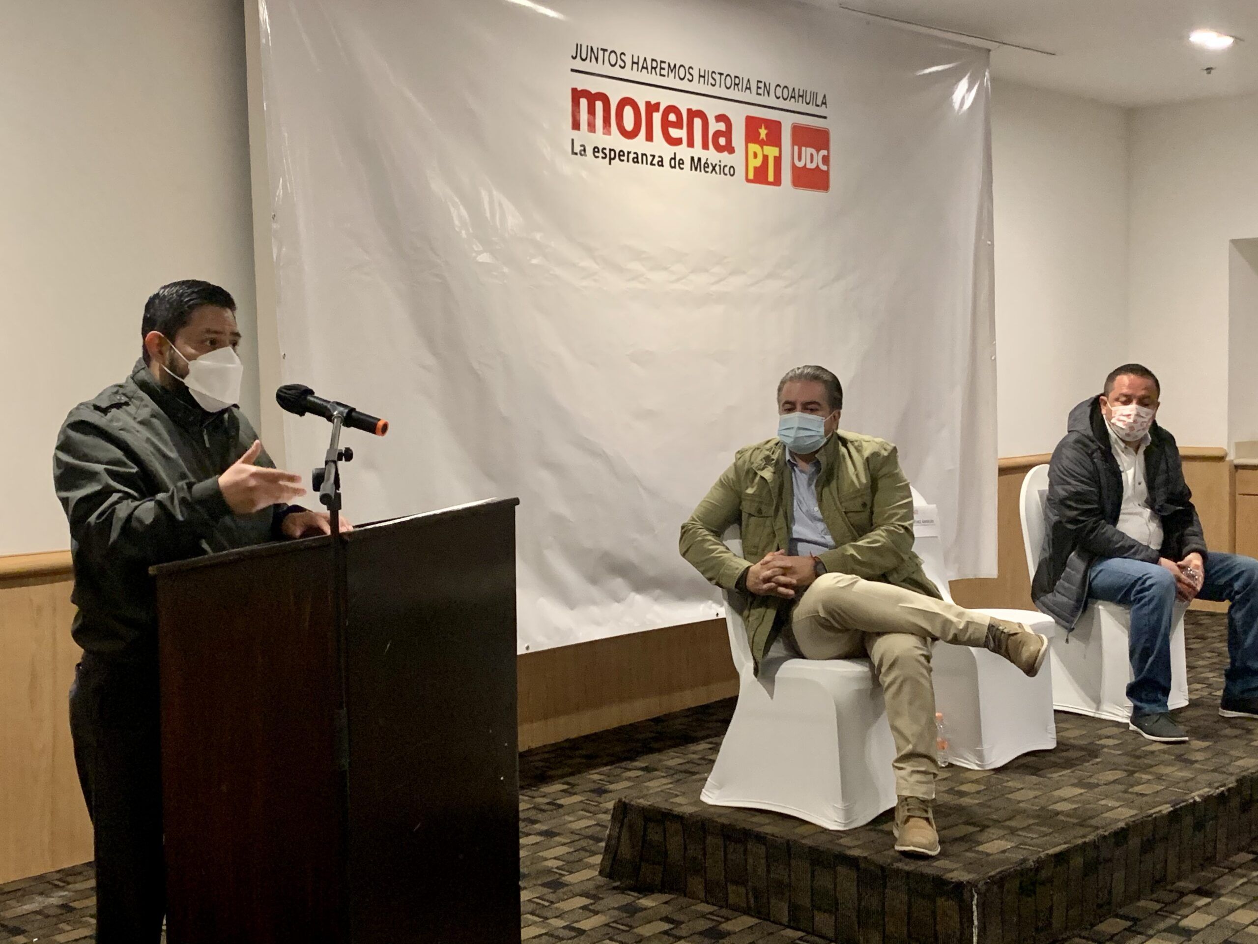 Presenta Morena, PT y UDC coalición “Juntos Haremos Historia”