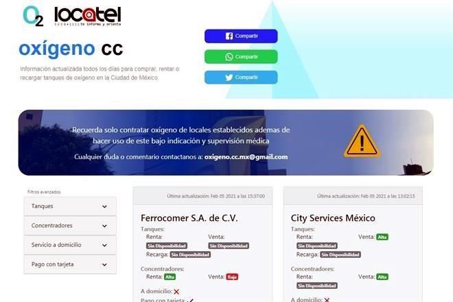 Impulsan iniciativa para ubicar oxígeno