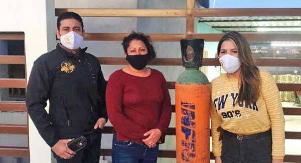 Apoya fundación con tanques de oxígeno