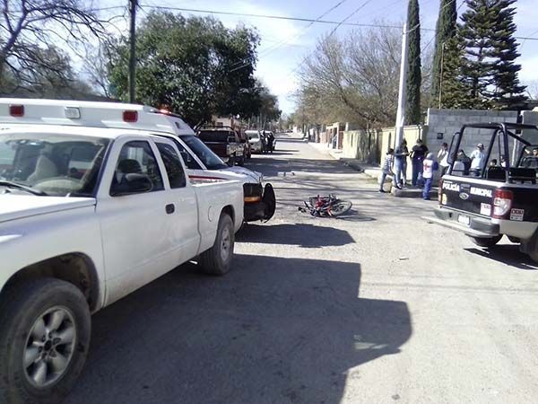 Atropella menor de edad a motociclista