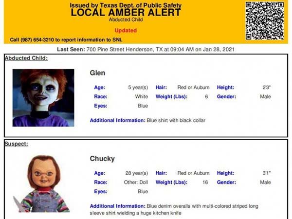 En Texas emiten Alerta Amber por desaparición de ‘Chucky y su hijo’