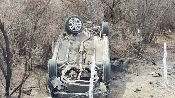 Dos lesionados en accidente carretero