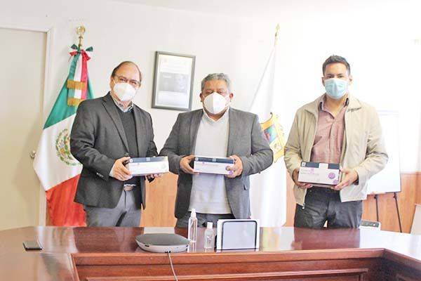 Recibe pruebas anticovid el INE
