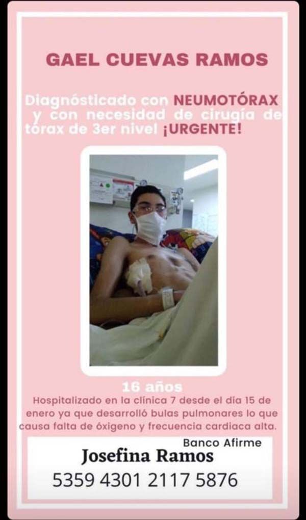 “Un tal Fredo” organiza ayuda para adolescente