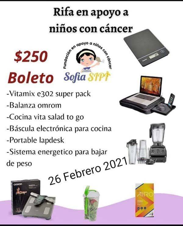 Invita Fundación a rifa para niños con cáncer
