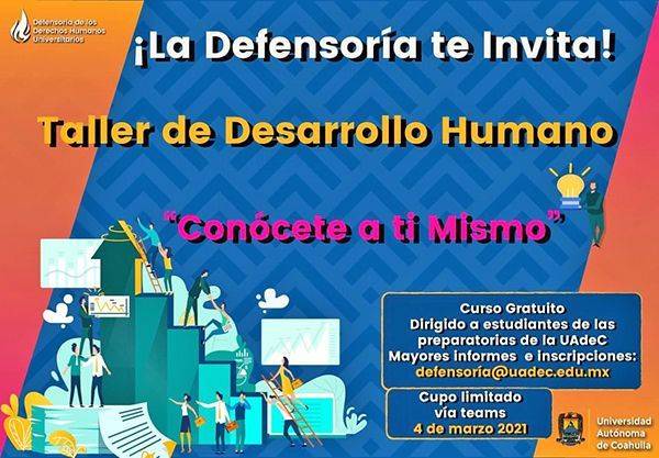 Organizan taller de desarrollo humano