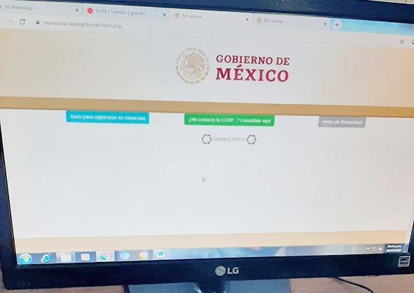 Sin corregirse las fallas en página de vacunas