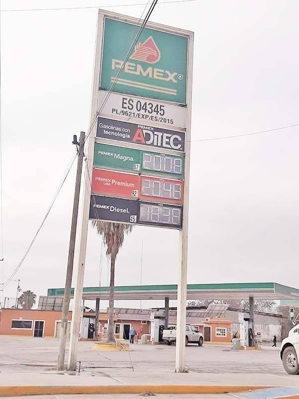 Por desabasto aumentó el precio de la gasolina