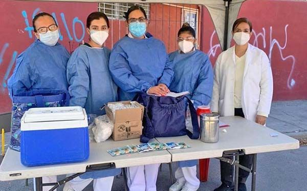 Aplican vacuna contra influenza en colonias