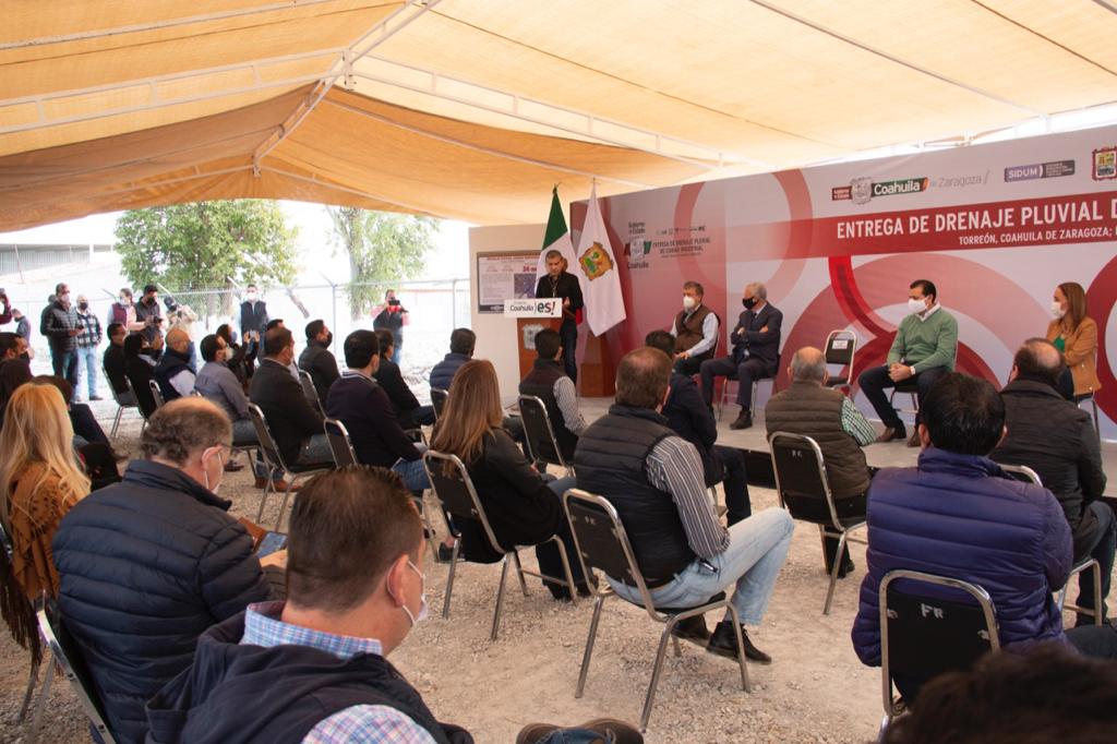CON INVERSIÓN DE 24 MDP, ENTREGA MARS DRENAJE PLUVIAL EN CIUDAD INDUSTRIAL DE TORREÓN