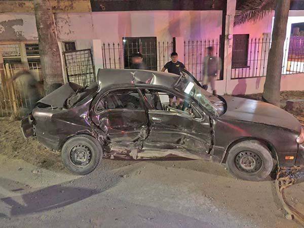 Termina prensado en potente choque