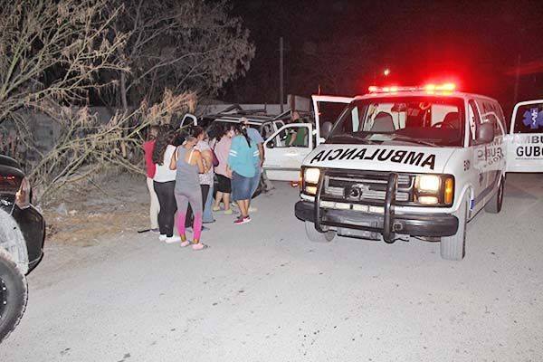 Mujer herida en Potente colisión