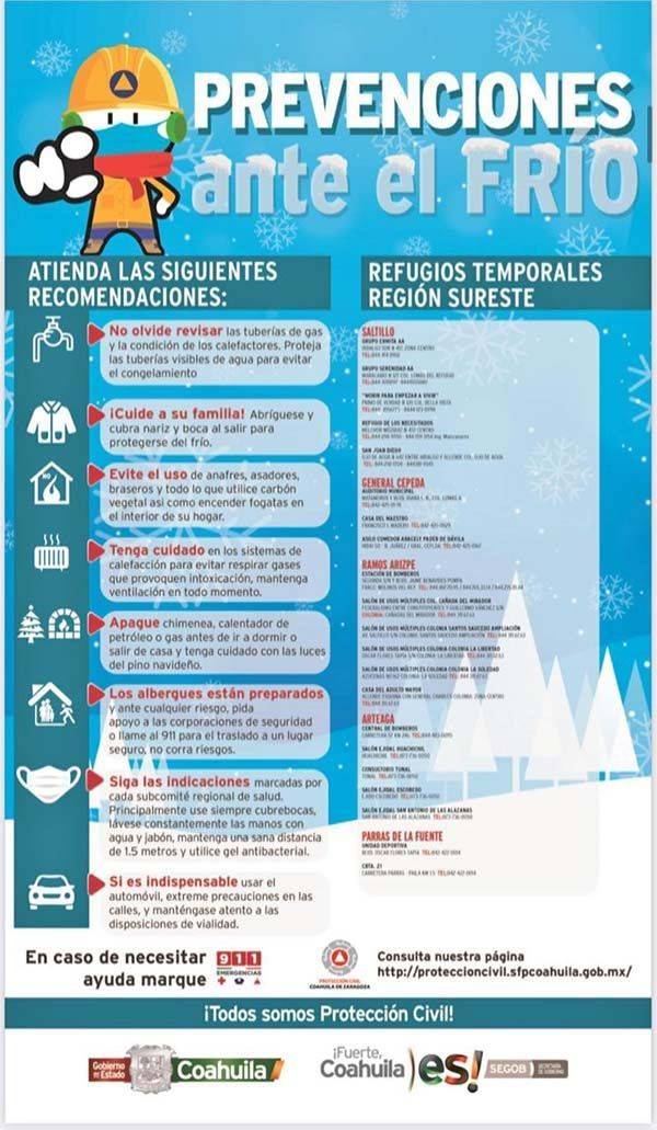 Juntos estado y municipio coordinan operativo Abrigo