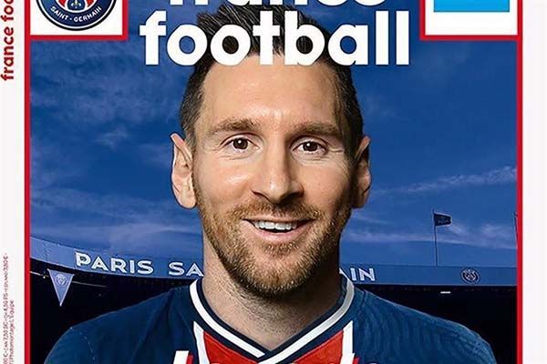 Viste France Football a Messi con playera del PSG
