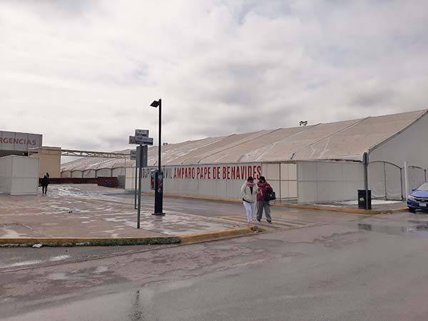 Desalojan el hospital Móvil Amparo Pape
