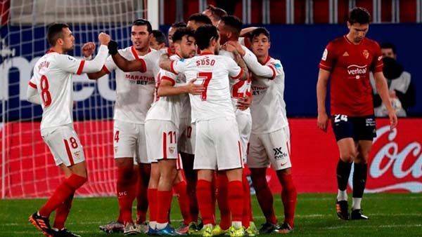 LALIGA: SEVILLA DERROTÓ AL OSASUNA Y SE COLOCÓ TERCERO DE LA TABLA