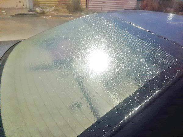 Temperaturas álgidas forman capa de hielo