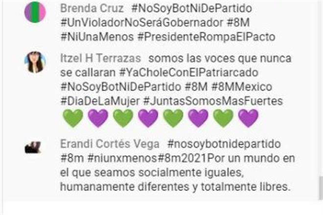 Ola morada de protestas virtuales contra AMLO