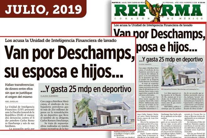 Congelan denuncia contra Deschamps; 2 años y nada