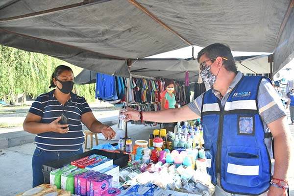 Vigilan cumplimiento de medidas sanitarias