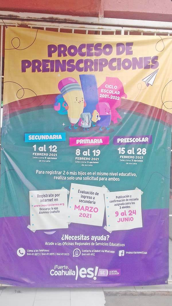 Abiertas preinscripciones de ciclo escolar 2021-2022