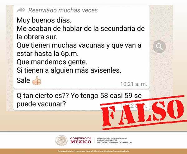 Aplicarán vacuna a mayores de 60