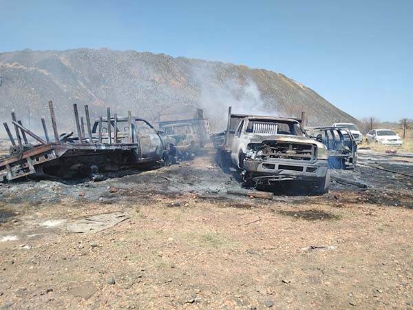 Incendio en Mina VI moviliza autoridades