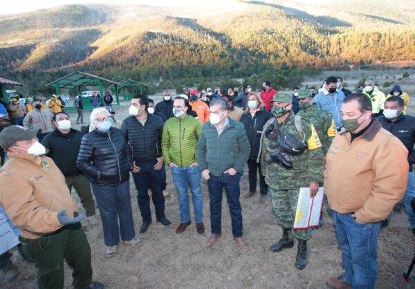 Supervisa Gobernador combate de incendio