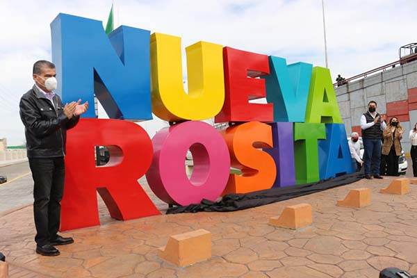 Develan en Nueva Rosita las letras monumentales