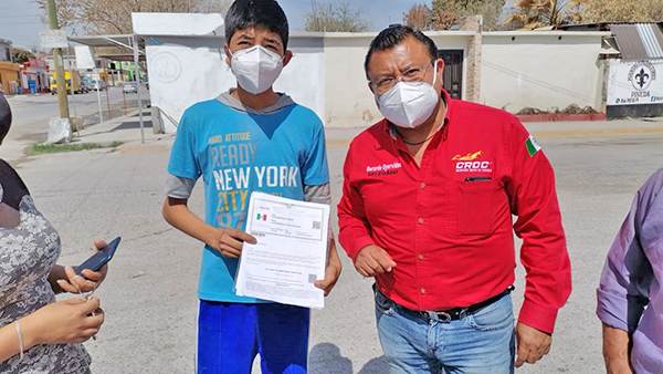 Apoya Oyervides a alumno de Frontera
