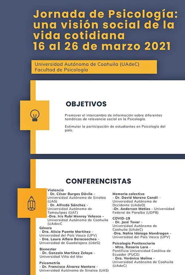 Organizará la UAdeC jornada de psicología