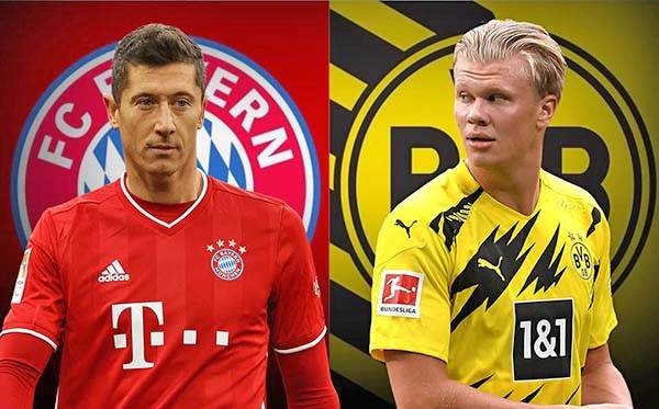Lewandowski vs. Haaland en un Clásico disparejo entre Bayern y Dortmund