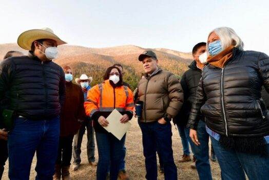 BENEFICIARÁN CONDICIONES CLIMATOLÓGICAS COMBATE AL INCENDIO EN LA SIERRA DE ARTEAGA