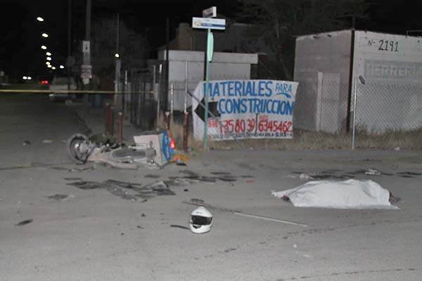 Muere motociclista