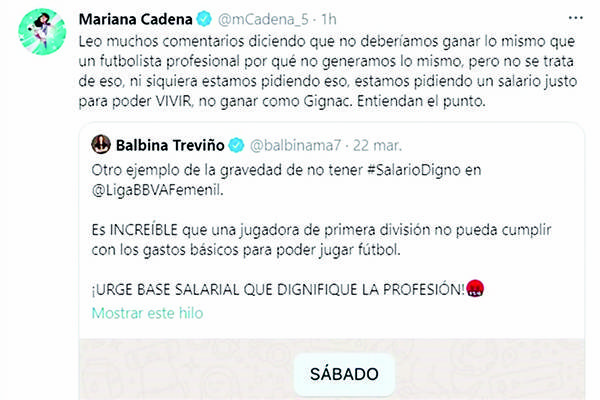 Claman jugadoras por salario digno en Femenil
