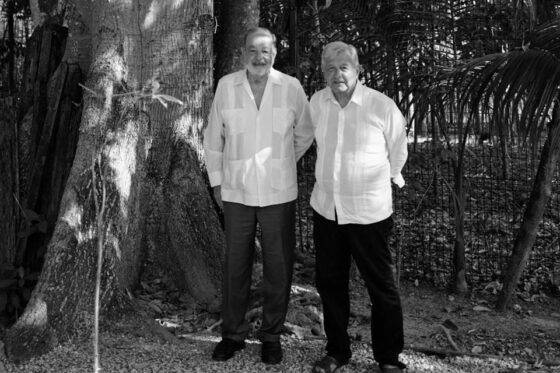 Hablaron AMLO y Slim de sus experiencias Covid