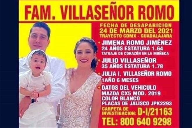Localizan a familia desaparecida en Jalisco