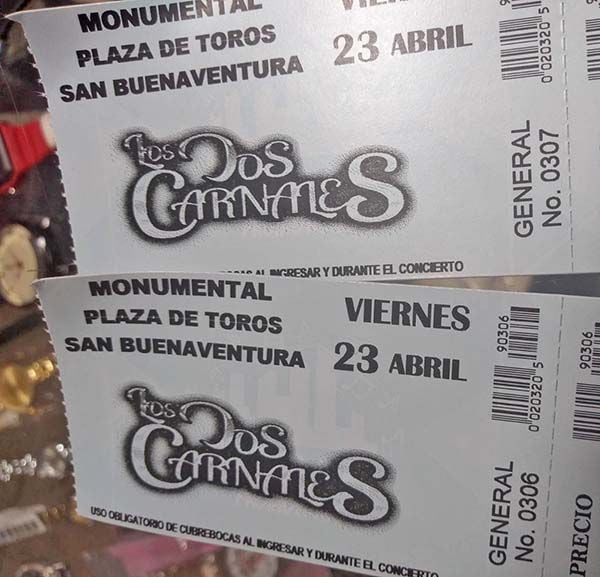 Venden en 2 días 600 boletos de Dos Carnales