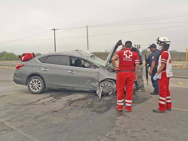 Obrero herido; tras  aparatoso accidente