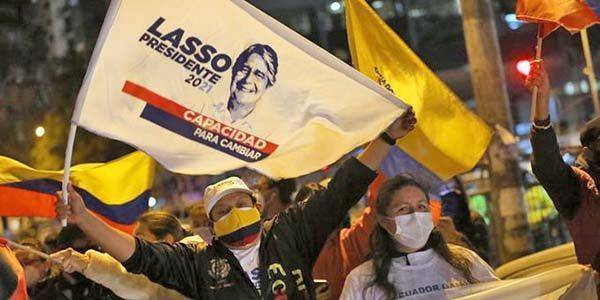 Guillermo Lasso gana presidencia de Ecuador