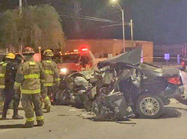 Grave futbolista que destrozó su vehículo
