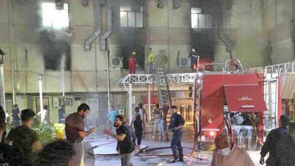 Se incendia hospital covid en Irak; hay al menos 23 muertos