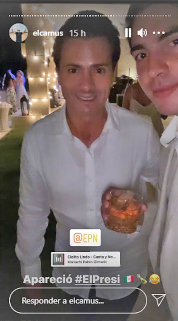 Enrique Peña Nieto reaparece en boda en República Dominicana