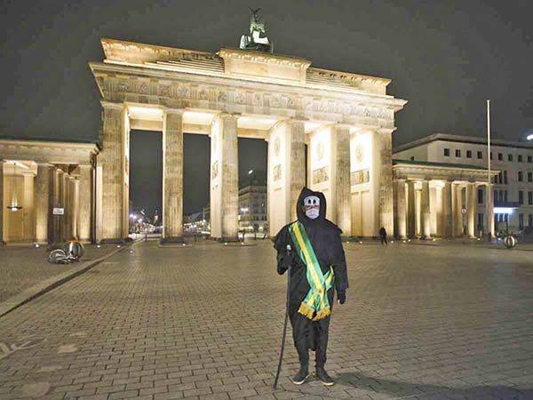 Protesta por crisis covid de Brasil